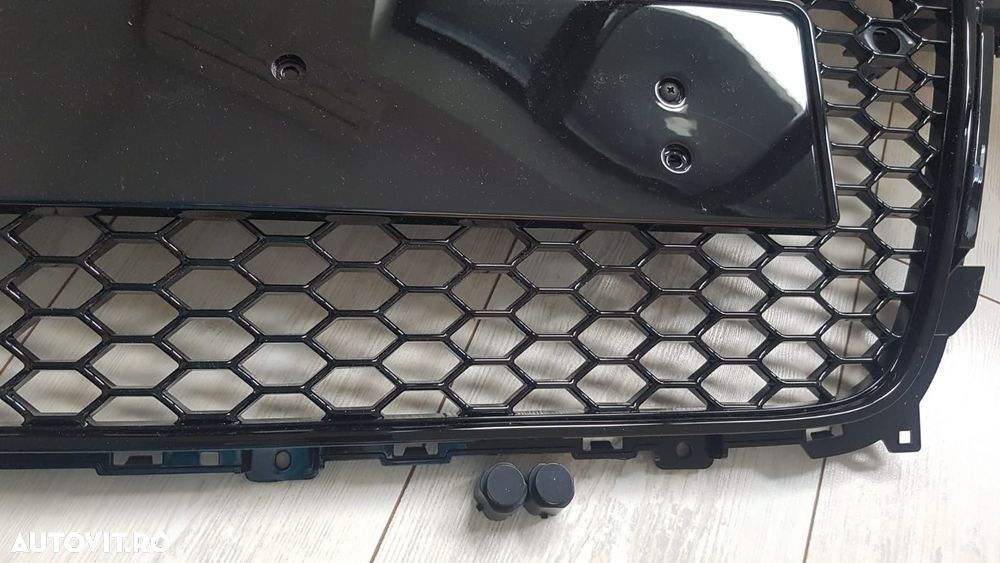 Grila-Fagure-RS4-Look-Audi-A4-B8.5-2012-2016-Negru-Lucios-Premium-Noua - 4