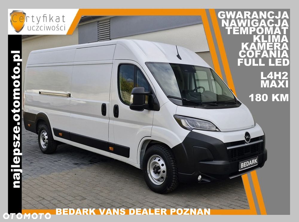 Opel MOVANO, L4H2 MAXI, nawigacja, kamera cofania, tempomat, klima