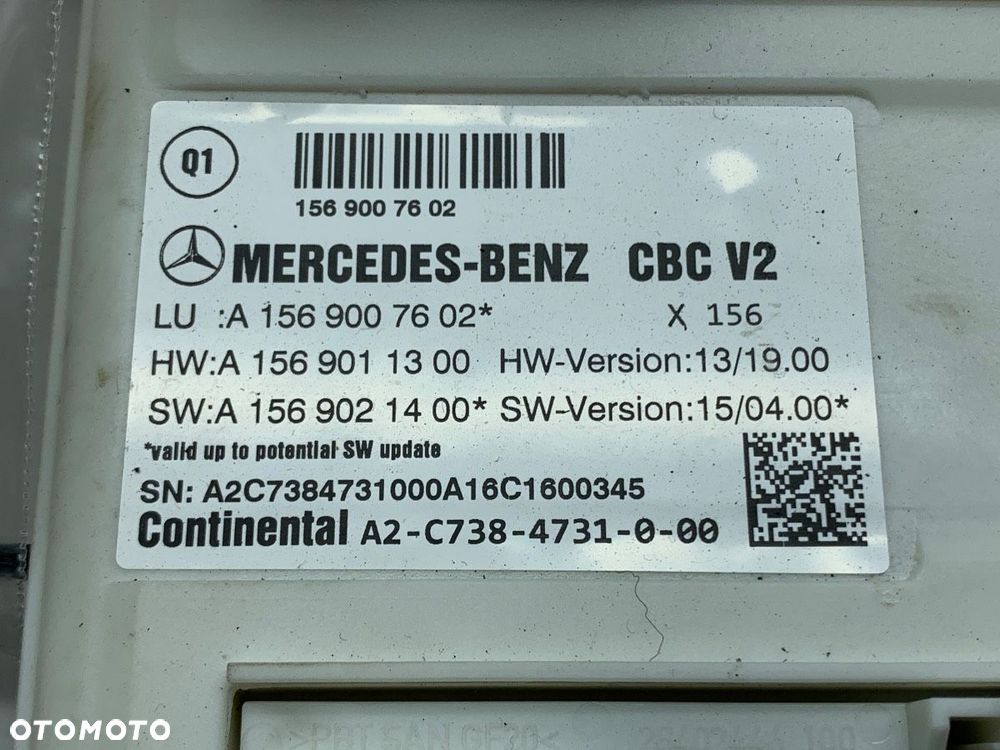 MODUŁ SAM  MERCEDES-BENZ KLASA A (W176) 2012 - 2018 A 180 (176.042) 90 kW [122 KM] benzyna 2012 - - 4