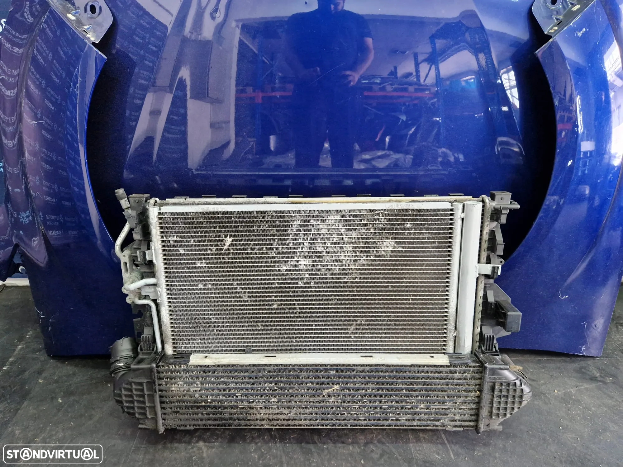 Frente completa usada FORD C-MAX II 2 capot parachoques guardalamas oticas radiador CMAX - 10