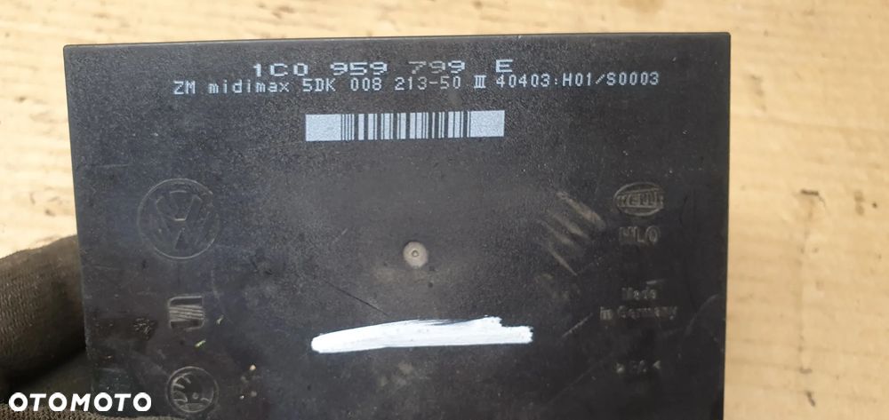 Moduł sterownik komfortu VW Audi Skoda Seat 1C0959799E - 4