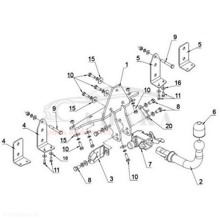 Hak Holowniczy Automat Do Saab 9-5 Sedan 1997-2011 - 3