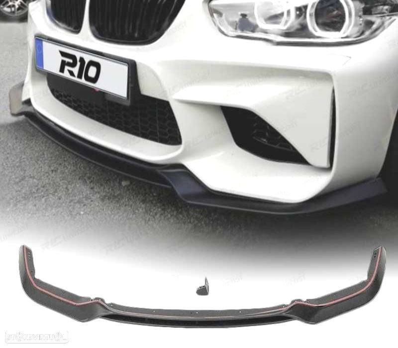 SPOILER LIP FRONTAL BMW F20F21 LCI 15-19 LOOK M2 PRETO - 1