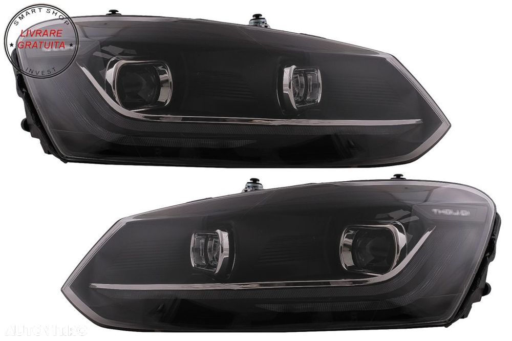 Faruri LED VW Polo 6R 6C (2010-2017) Semnalizare Dinamica- livrare gratuita - 12