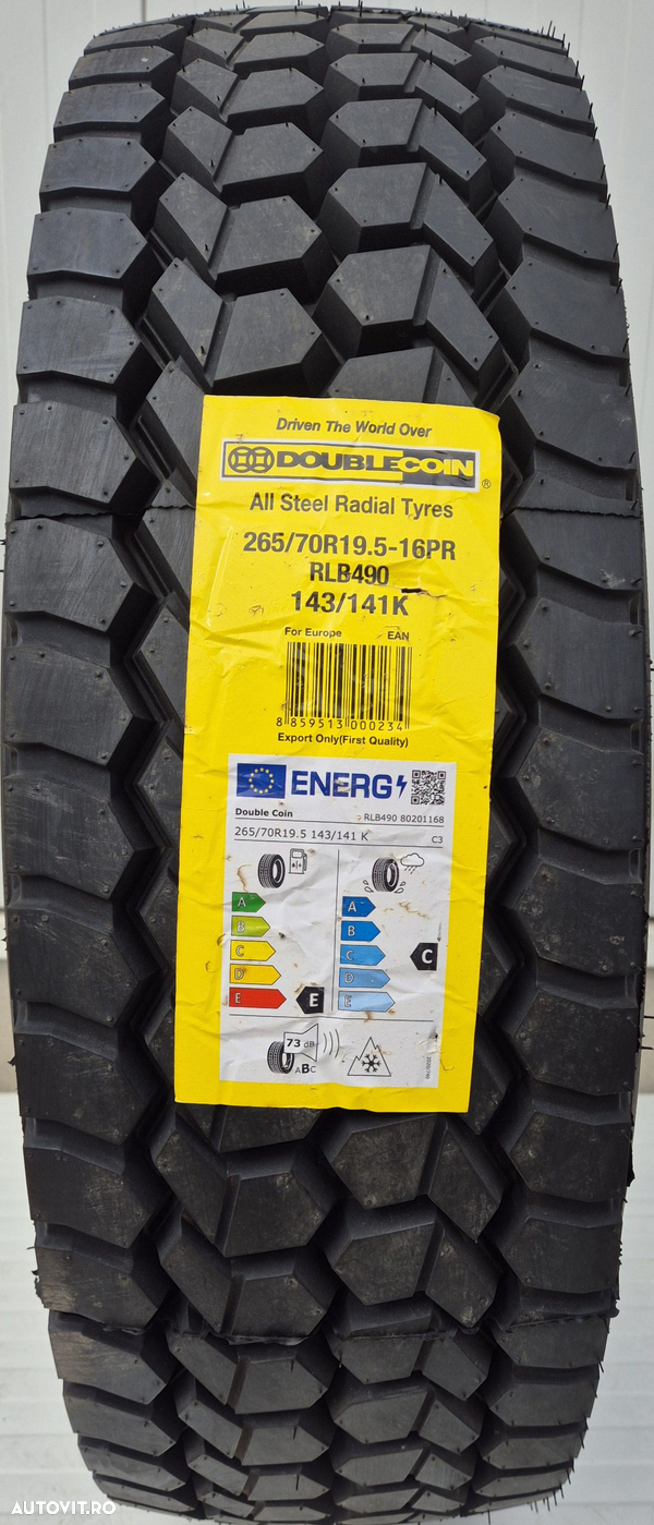 265/70 R19.5 143K DOUBLECOIN 16 P.R. ,Anvelope de tractiune M+S