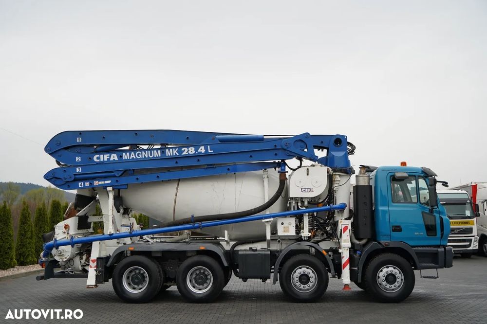 Astra VEICOLI 84 44 / POMPA BETONIERĂ / 8X4 / BETONIERĂ 9 M3 + POMPA CIFA MAGNUM MK 28.4 L / RADIOCOMANDĂ / TEST UDT NOU - 6