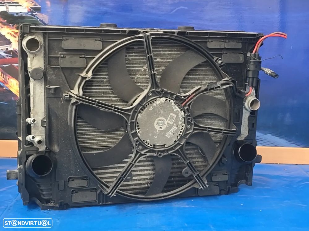 Conjunto de Radiadores + Ventoinha ORIGINAIS BMW Série 7 F01 F02 3.0d 2008+ - 2