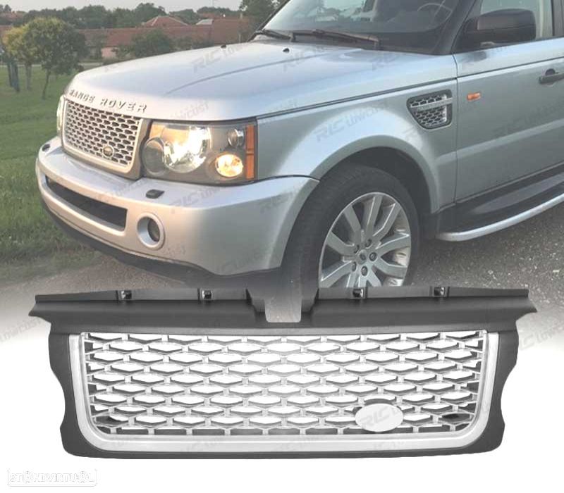 GRELHA FRONTAL RANGE ROVER SPORT 05-09 LOOK AUTOBIOGRAPHY SILVER EDITION - 1