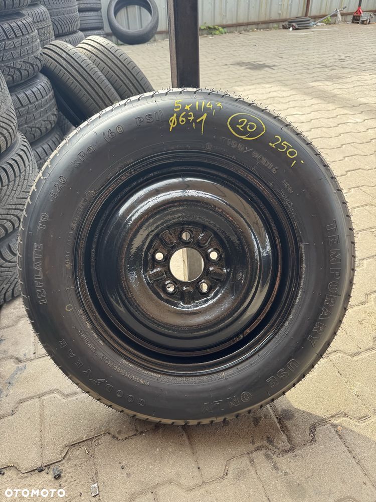 Koło zapasowe dojazdowe 5x114,3 155/90/16 Mazda Hyundai Kia Mitsubishi