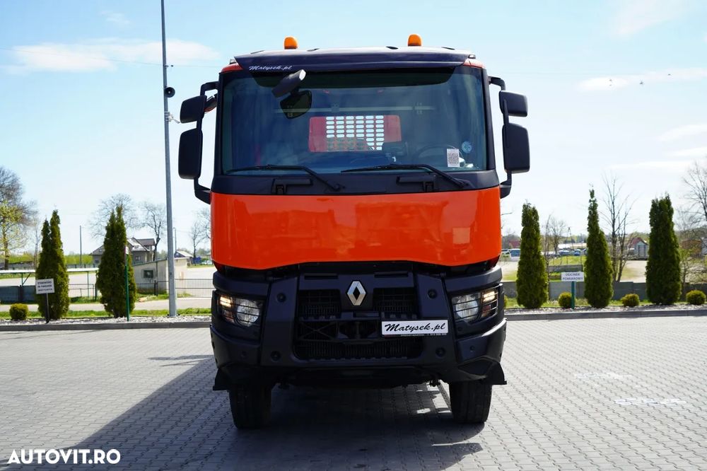 Renault C 430 / 6x4 / LIVRARE 6.2 M + CUPTOR HIAB X-DUO 188 / EXTENSIE 15 M / RADIOCOMANDĂ / FURCĂ / ROTATOARE - 16