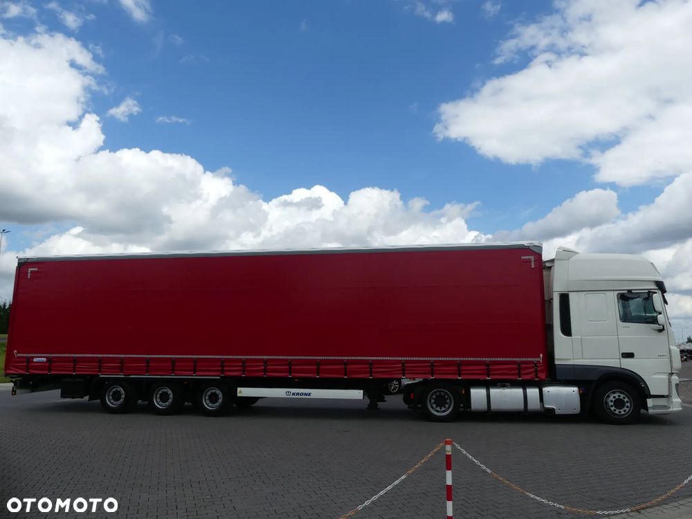 DAF XF 106.480 + KRONE FIRANKA / ZESTAW MEGA / OŚ PODNOSZONA / - 10