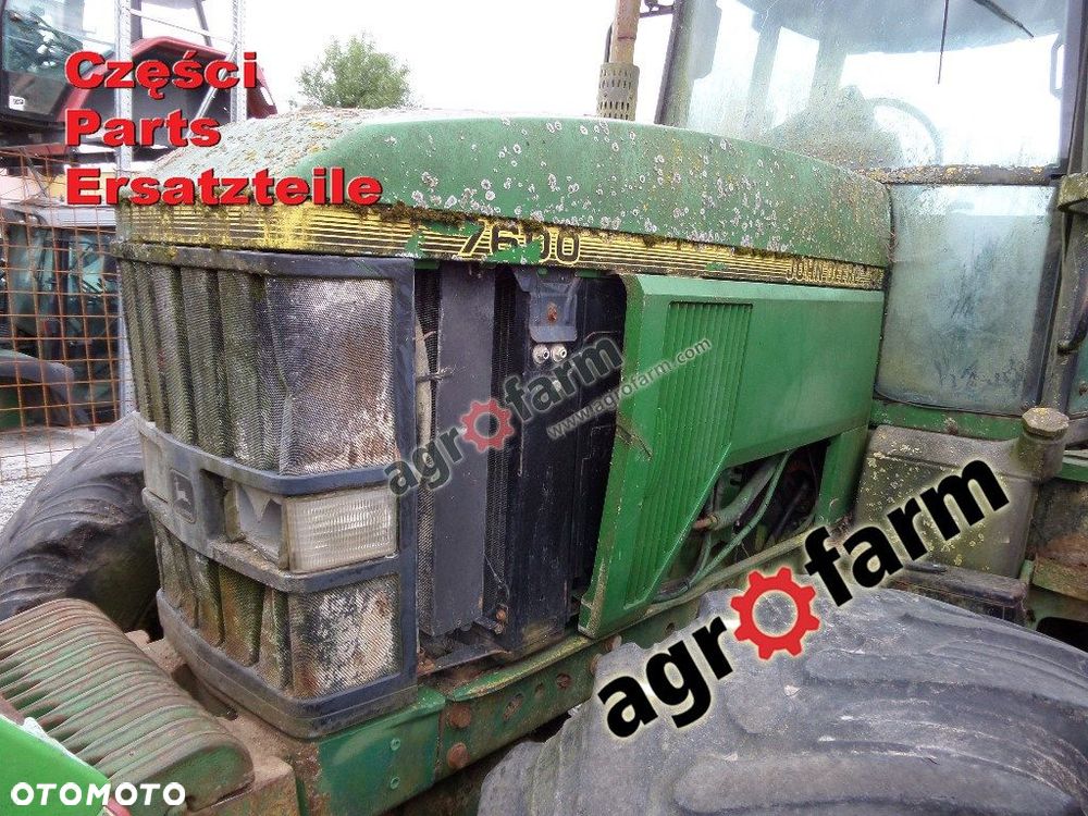 John Deere 7600 części,  skrzynia biegów, silnik - 3