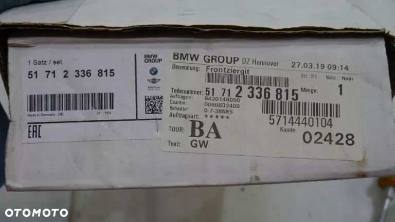 BMW 2 F22 F23 KRATKI NERki grill komplet 7464482 - 6