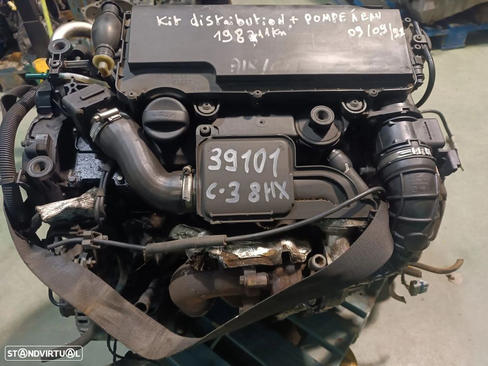 MOTOR CITROEN C2 C3 / FORD FIESTA 1.4HDI 1.4TDCI 8HX INJECÇÃO SIEMENS - 1