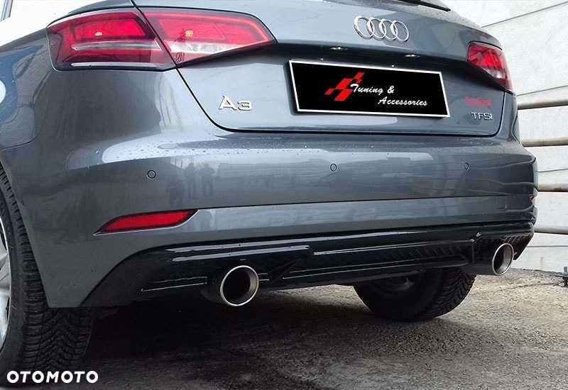 AUDI A3 8V 16-19 LIFT dyfuzor zderzaka dokładka tył PIANO BLACK - 4
