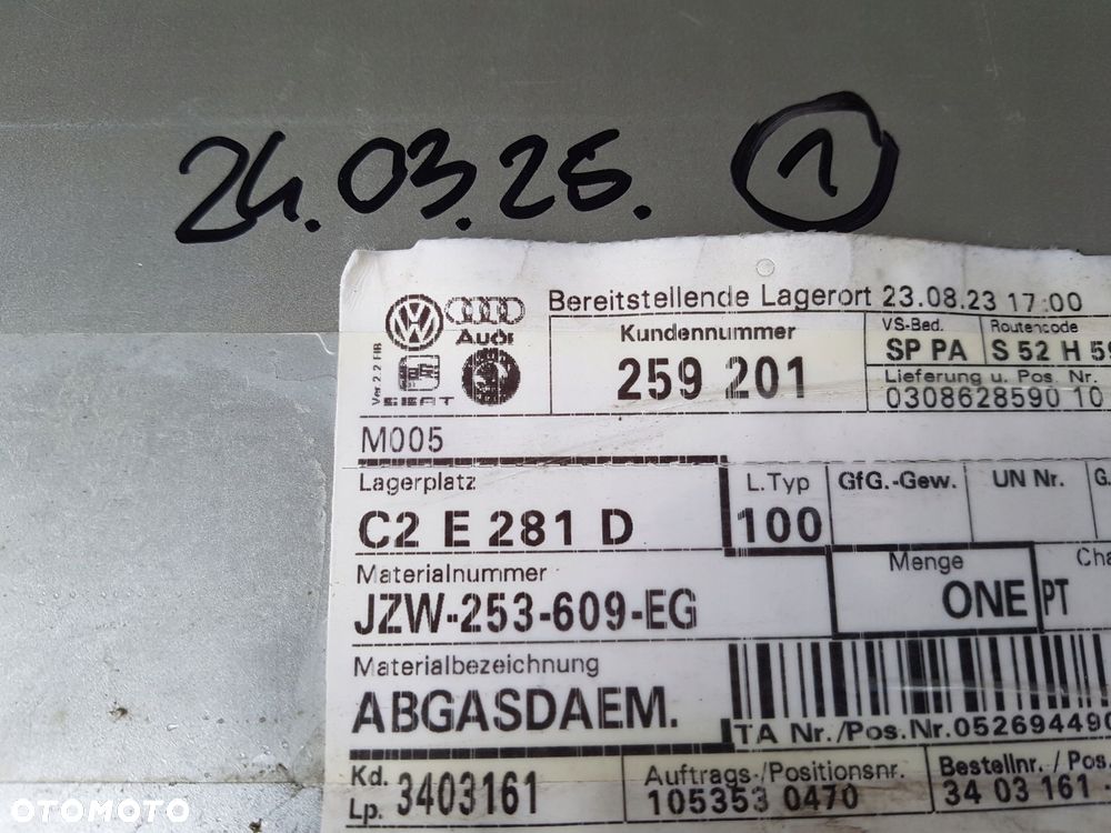 vag tłumik końcowy 1,0 1,2 tsi wydech jzw-253-609-eg jzw253609eg - 5