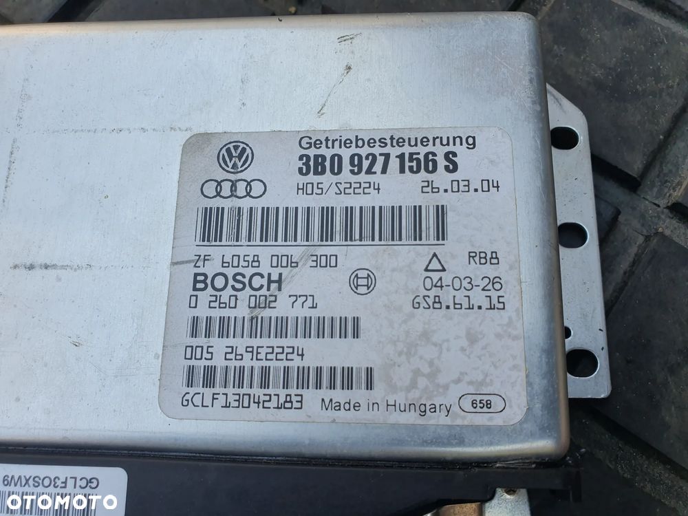 Komputer Sterownik SKRZYNI  VW 3B0927156S 0260002771 + WTYCZKA INSTALACJA - 2