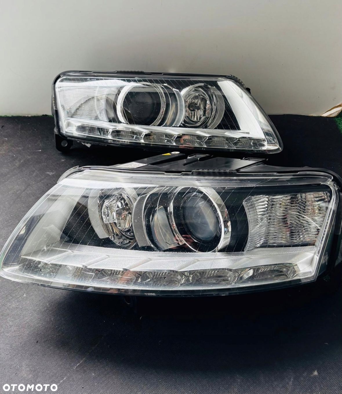 LAMPY PRZEDNIE REFLEKTORY AUDI A6 C6 LIFT BI XENON SKRĘTNY LED IDEALNE 2011 - 1