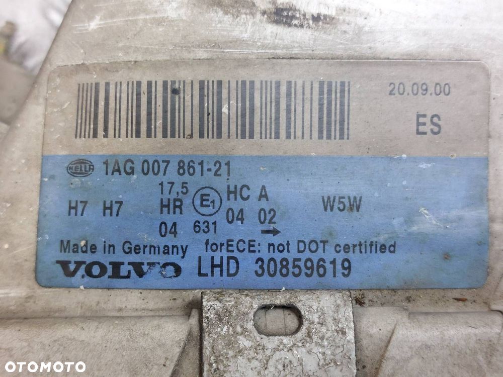 LAMPA LEWY PRZÓD + KIERUNKOWSKAZ VOLVO V40 I S40 I LIFT 30859619 ID: 236289 - 5