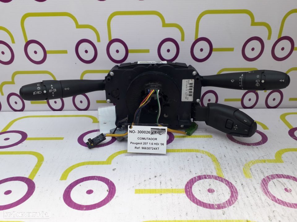 Comutador Luzes Peugeot 207 1.6 HDi 90 Cv de 2006 - Ref: 96630724XT - NO300026 - 1