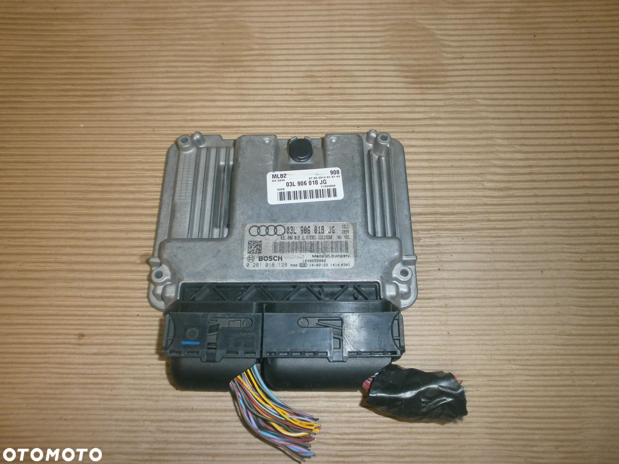 STEROWNIK SILNIKA 03L906018JG 2.0TDI CGL CJC AUDI VW - 1