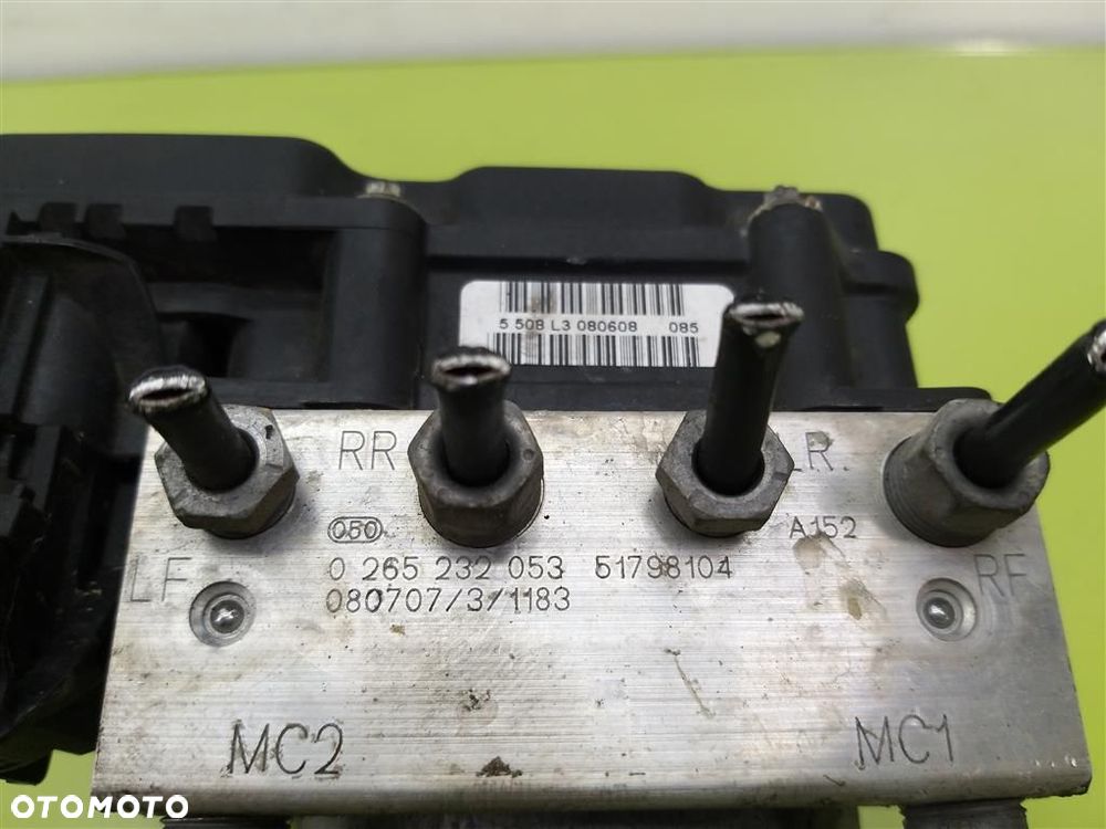 Pompa ABS STEROWNIK  Fiat Grande Punto 2005–2012 BOSCH 0265232053 - 6