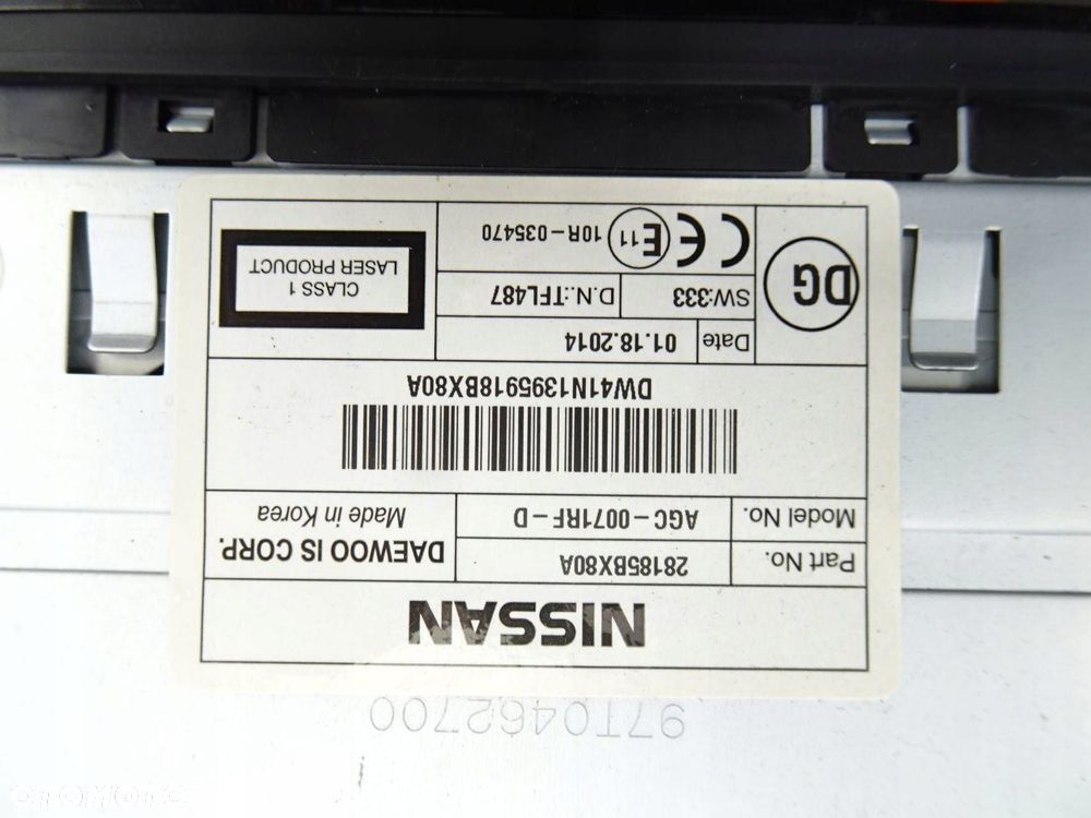 radio cd nissan juke i f15 97t0462700 - 10