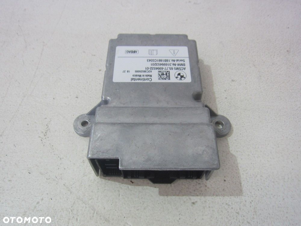 BMW X3 G01 G30 X4 G02 MODUŁ STEROWNIK PODUSZKI AIRBAG 65779474762 9474762 - 3