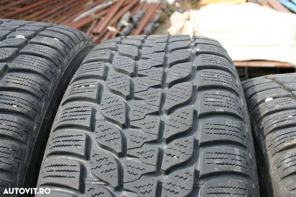 Set 4 Jante Tabla Vw Seat Skoda 5x112 Cu Anvelope Bune 195/65/15 - 3