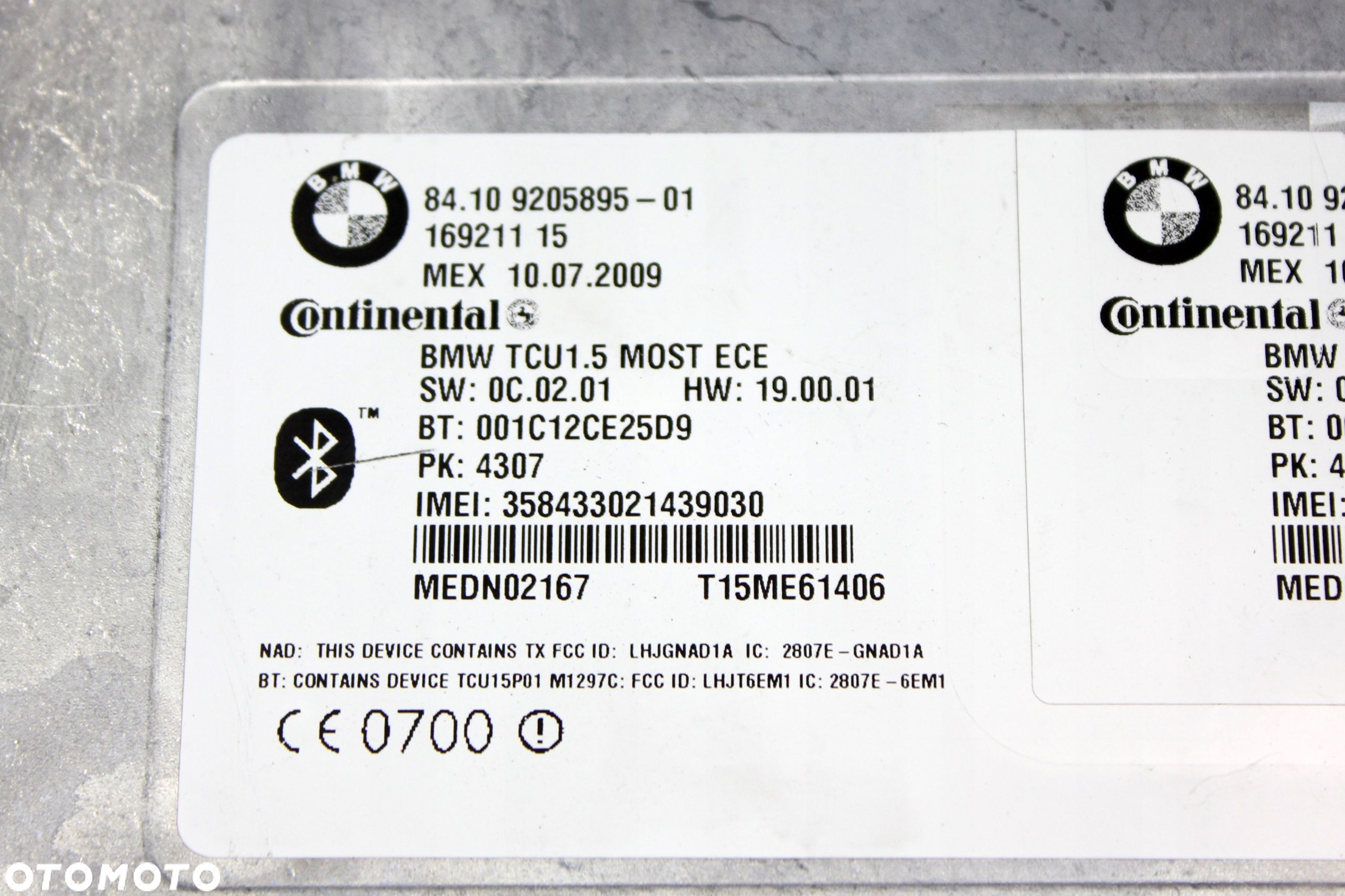 Moduł bluetooth TCU1.5 BMW E90 E60 E87 E89 - 2