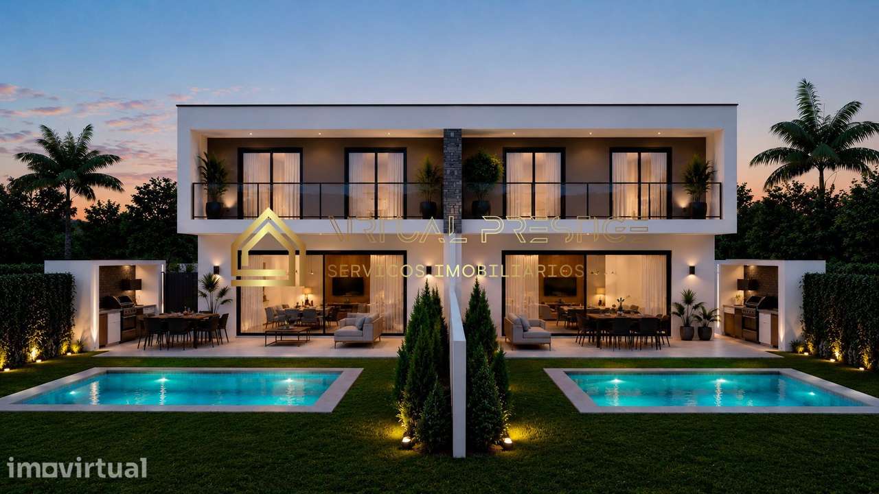 Moradia Geminada T4 | Piscina Agua Salgada | 3 Suites | Master Suit... - Grande imagem: 2/12
