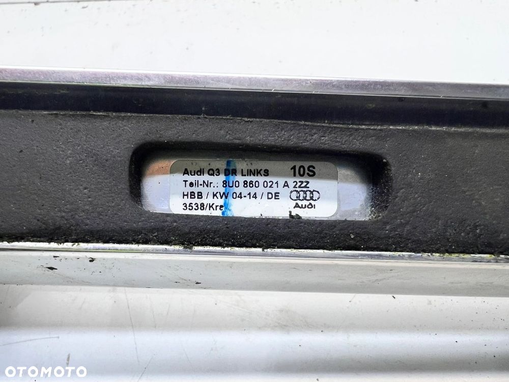 RELING DACHOWY CHROM LEWY AUDI Q3 8U 8U0860021A 2ZZ - 13