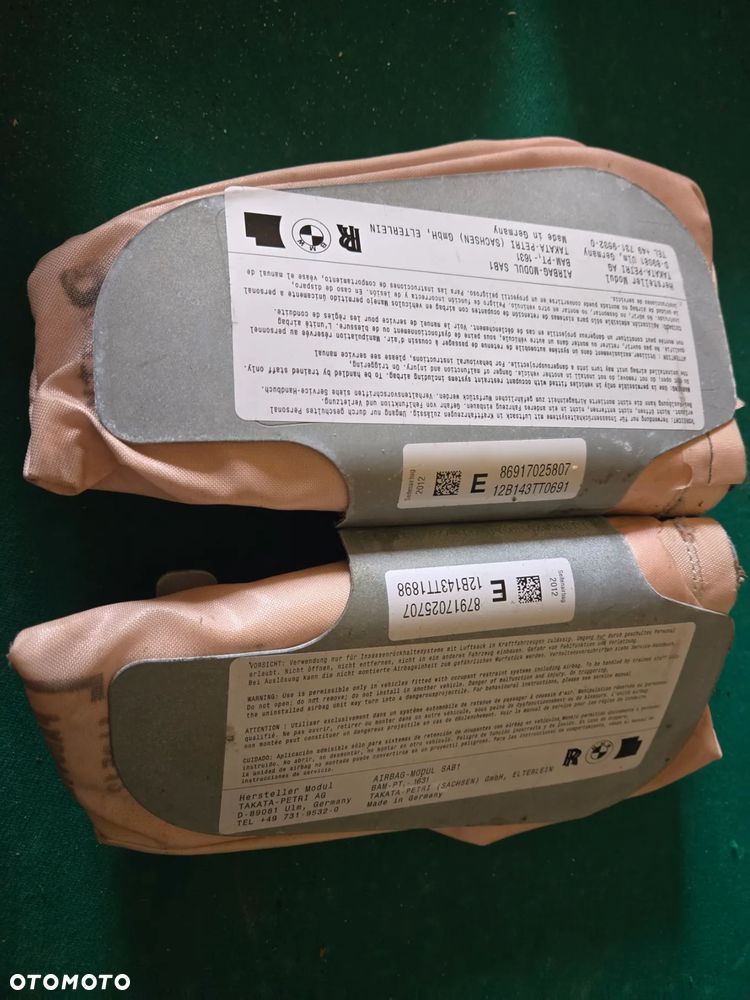 PODUSZKA POWIETRZNA FOTELA AIR BAG PRAWA LEWA do BMW F10 F11