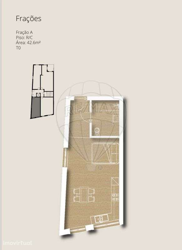 Apartamento T0 para venda - Grande imagem: 2/17