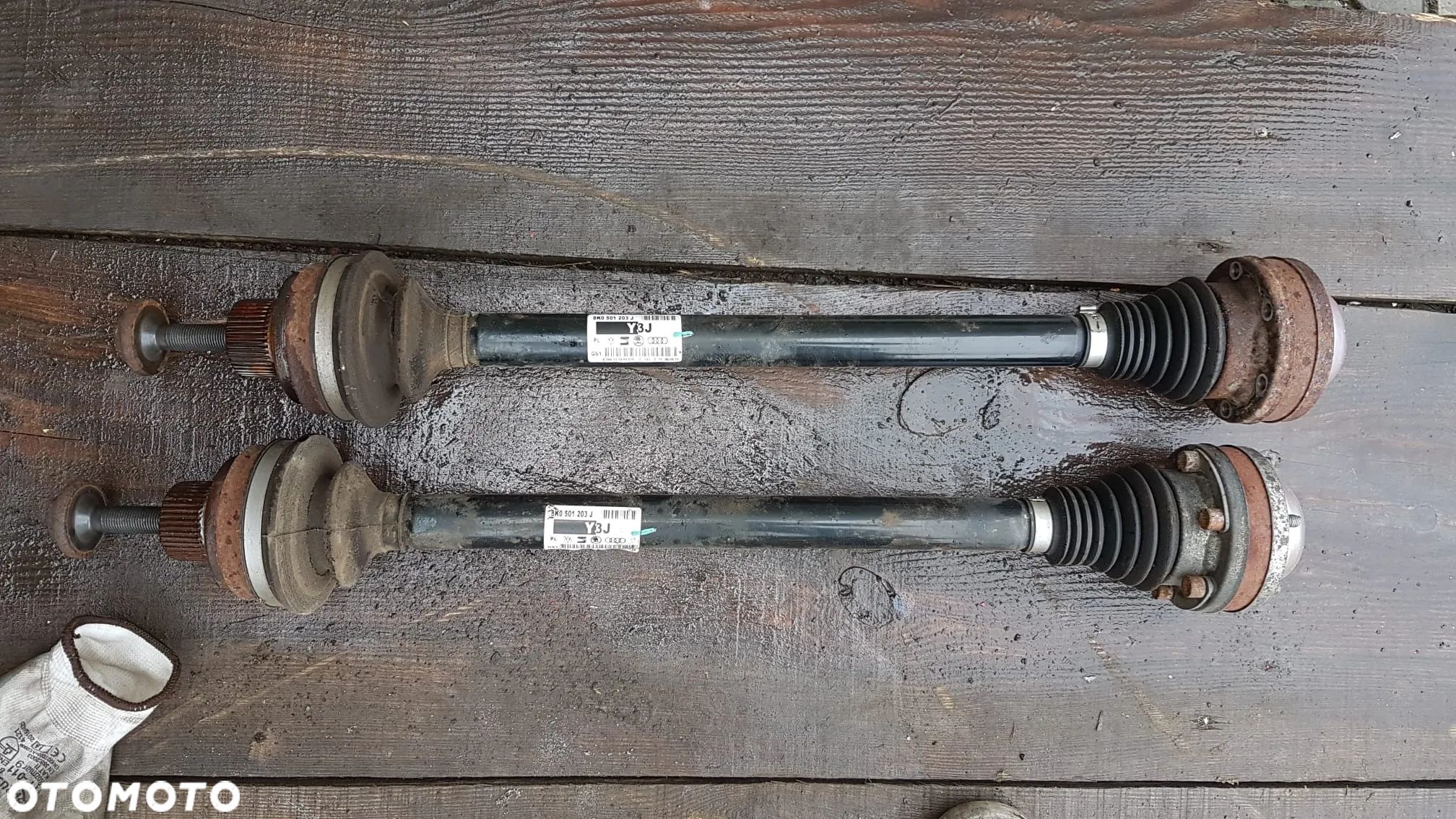 AUDI A4 B8 QUATTRO PÓŁOŚ TYŁ LEWA PRAWA 8K0501203J Y3J - 1