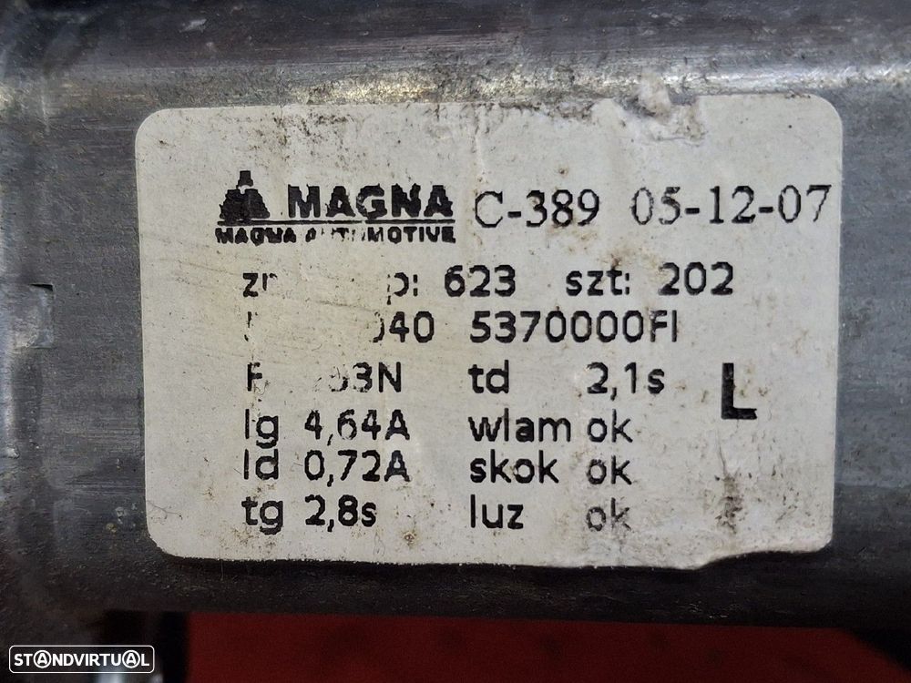 Elevador Frente Esquerdo Electrico Fiat 500 (312_) - 3