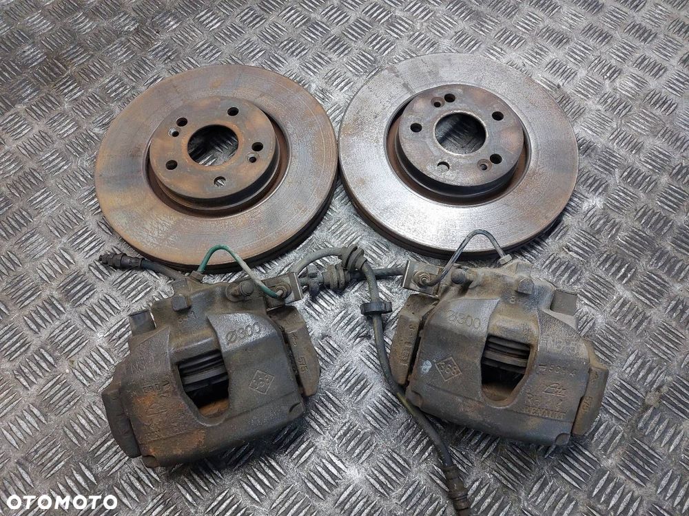 TARCZE HAMULCOWE PRZÓD KLOCKI ZACISKI RENAULT LAGUNA II 1.8 16V ID: 239378 - 1