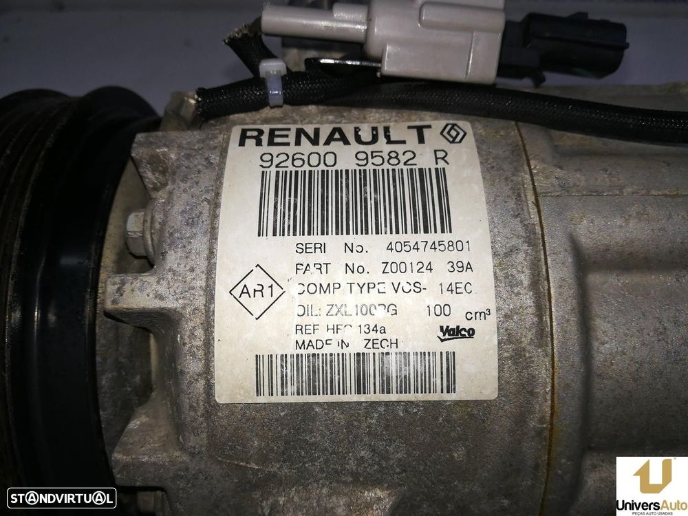 COMPRESSOR AR CONDICIONADO RENAULT CLIO IV 2014 -926009582 - 3
