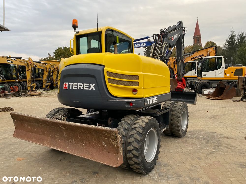 Terex TW85, GŁOWICA POWERTILT, 2 ŁYŻKI, RAMIĘ 3X ŁAMANE, KRÓTKI TYŁ, Z NIEMIEC, SUPER STAN, - 7