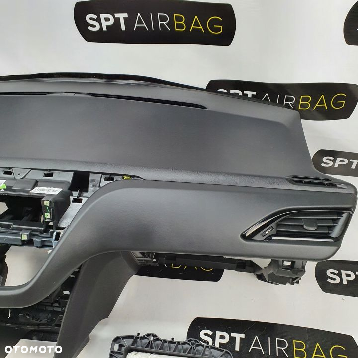 PEUGEOT 208 DESKA ROZDZIELCZA KONSOLA KOKPIT PULPIT PODUSZKI AIRBAG AIR BAG PASY KIT SET - 4