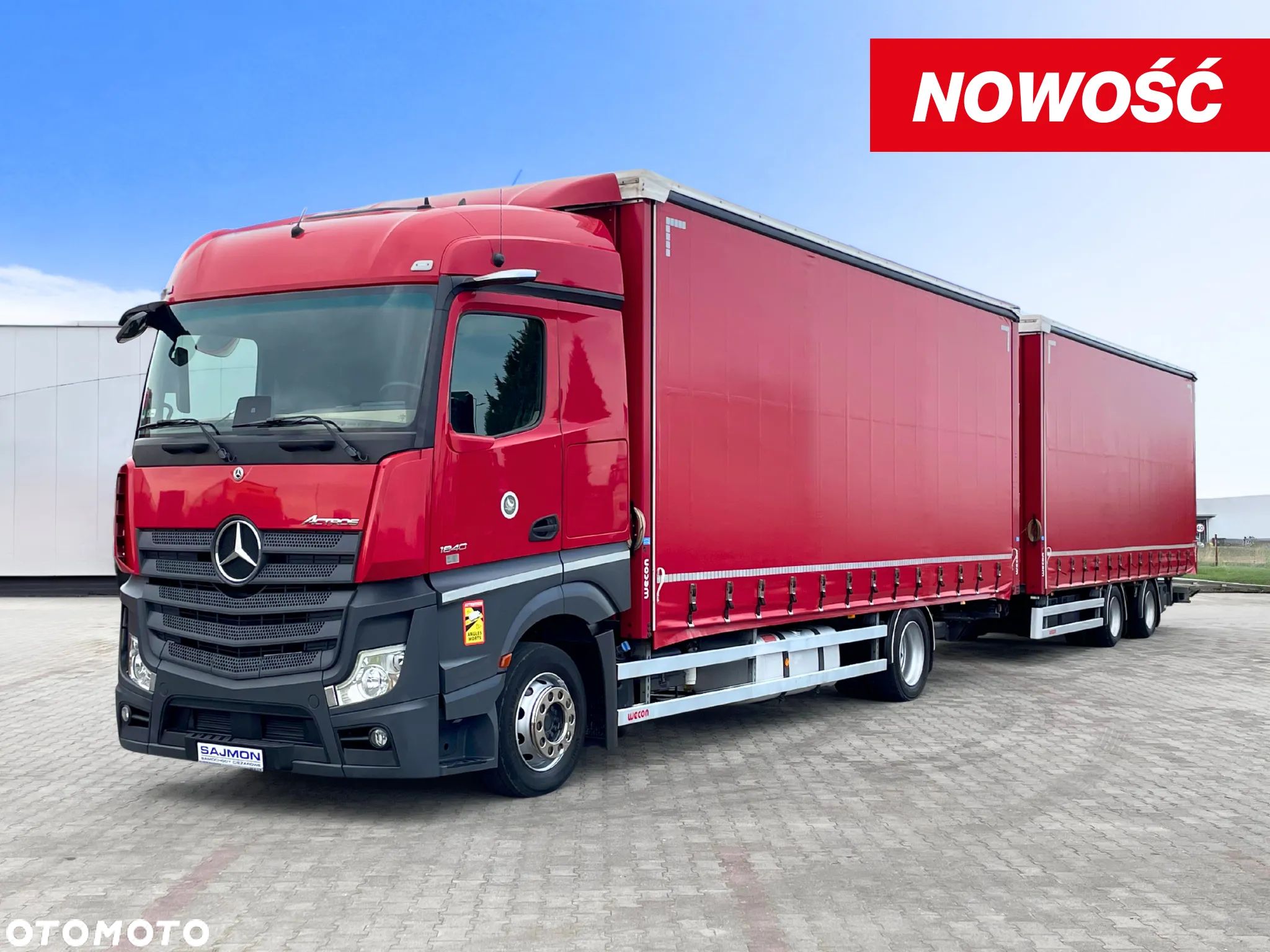 Mercedes-Benz ACTROS 1840 / ZESTAW TANDEM 120 M3 / MIRROR CAM / 7,75 M + 7,75 M / SALON PL - 1