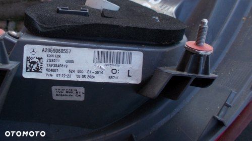 MERCEDES C KLASA W205 LED KOMBI LEWA ORYGINAŁ A2059060557 - 2