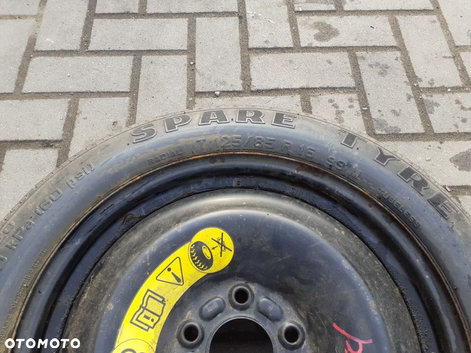 # DOJAZDÓWKA KOŁO DOJAZDOWE ZAPAS ZAPASÓWKA FORD 5X108 - 2
