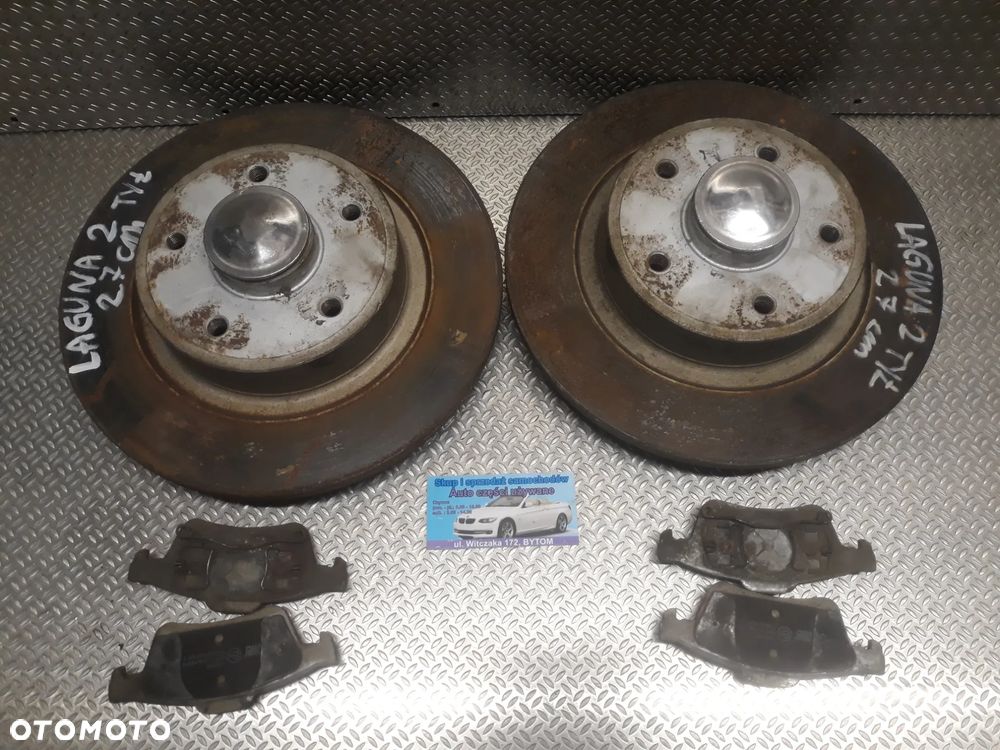 TARCZE TYŁ RENAULT LAGUNA II 2,0 TURBO  ŚREDNICA 27 CM