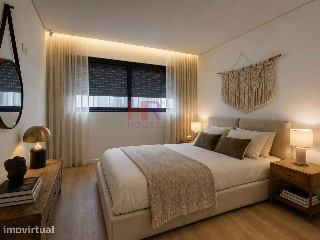 Arrenda-se apartamento T1 com lugar de garagem em Canidelo. - Grande imagem: 2/17