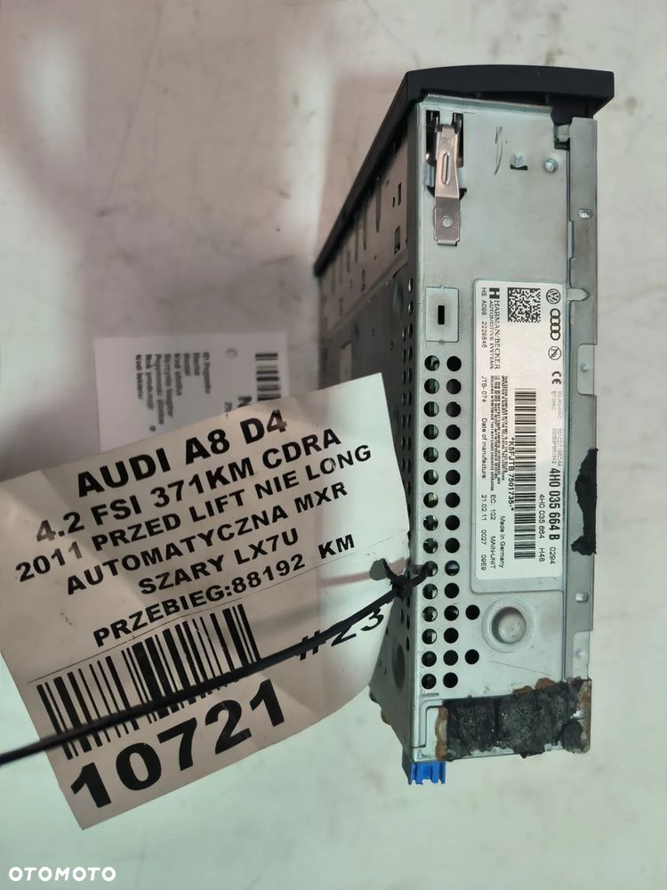 Stacja multimedialna GPS / CD / DVD  4H0035664B  AUDI A8 D4 - 3