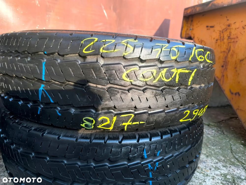 225/75R16C 118/116R Opony Letnie Lato CONTINENTAL VancoCamper 8mm BRIDGESTONE DURAVIS R660 8,5-5mm Legnica ALU-RAD 225/75 - 9