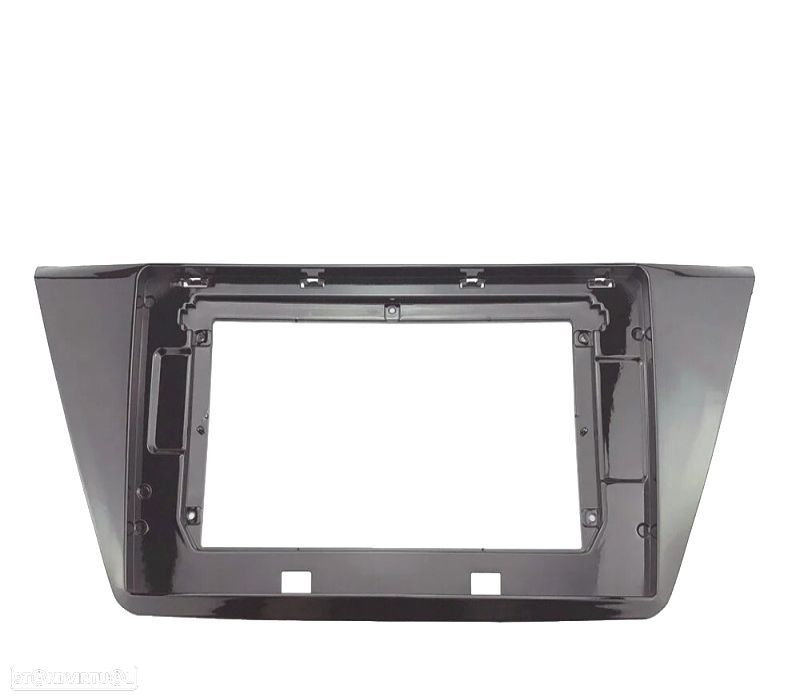 MOLDURA ADAPTADOR 10.1" PRETO BRILHO PARA RADIO 2-DIN PARA VOLKSWAGEN VW TOURAN 15+ - 1