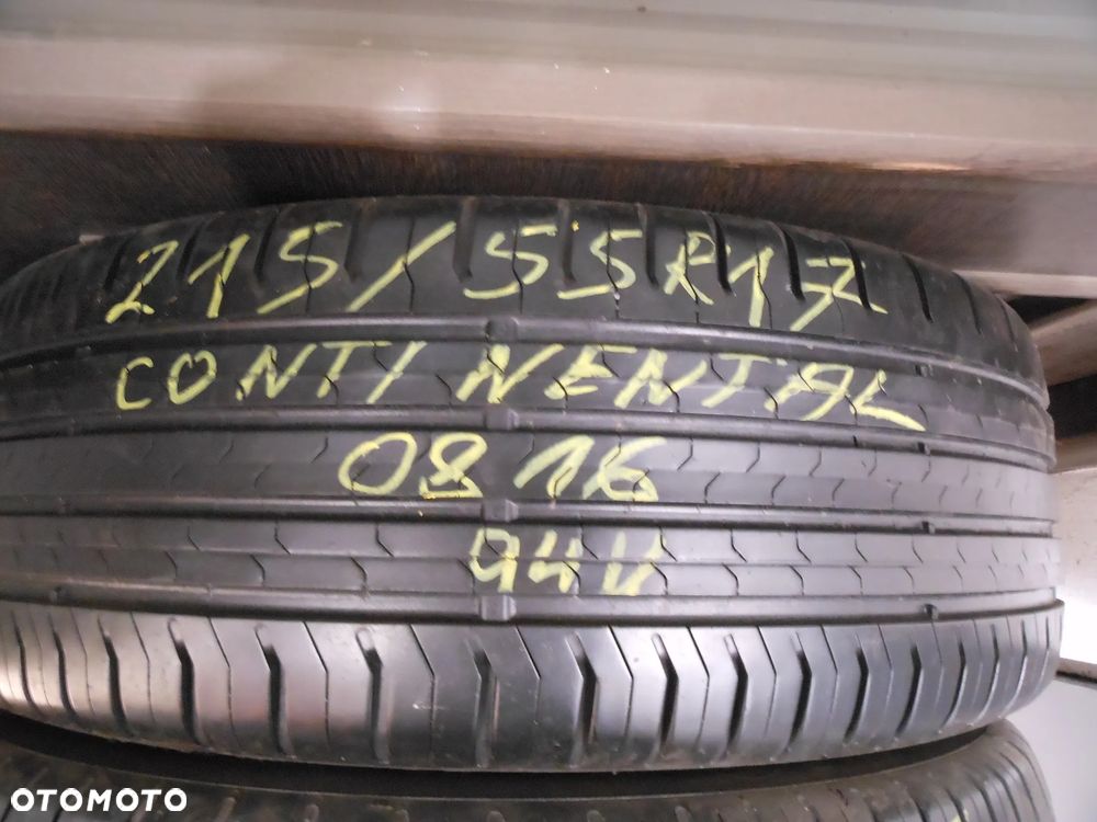 Opony 215/55r17 continental conti eco contact 5 6mm lato para - 2