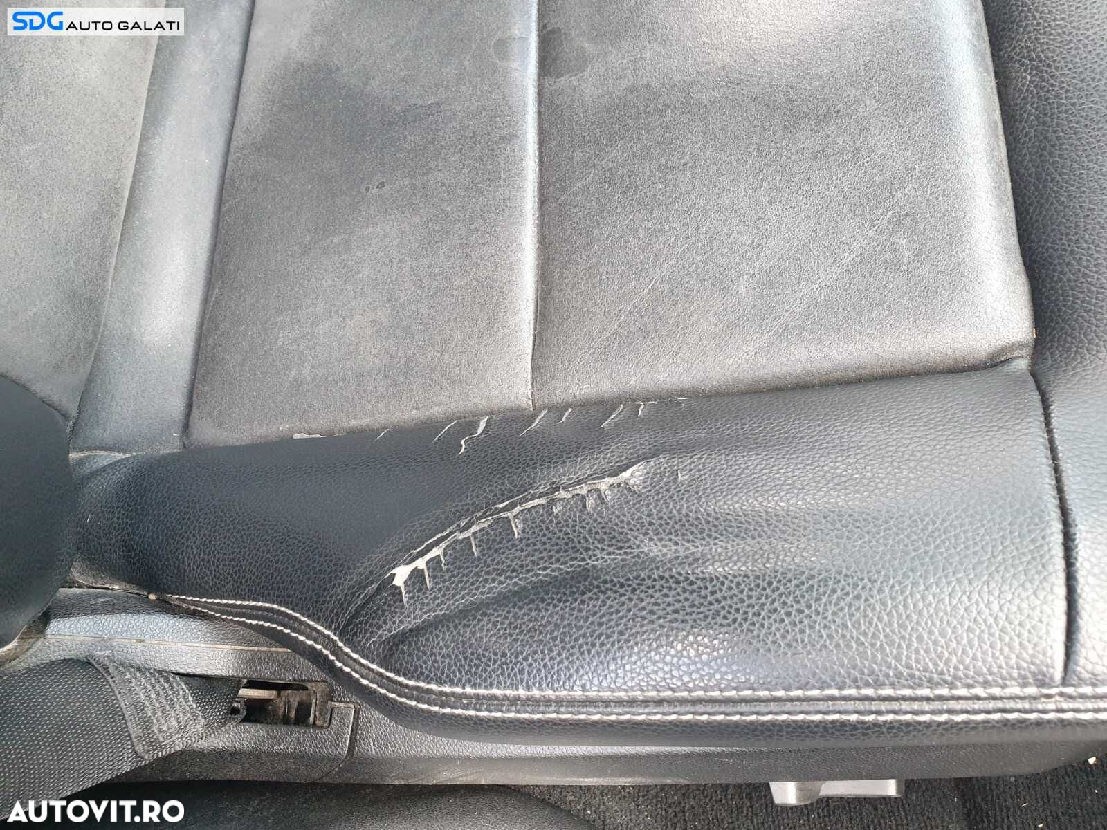 Scaun Dreapta Fata Pasager Piele Neagra cu Incalzire Electric cu Uzura Mercedes Clasa E Class W212 2009 - 2016 [C4939] - 2